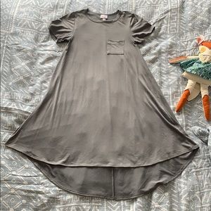 LuLaRoe Carly Dress in Gray, XXS